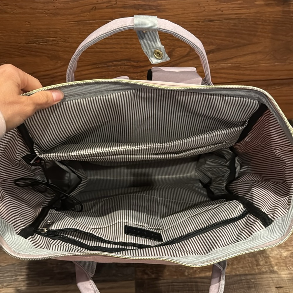 Lovevook pink lavender backpack diaper bag usb charging port - Picture 8 of 10